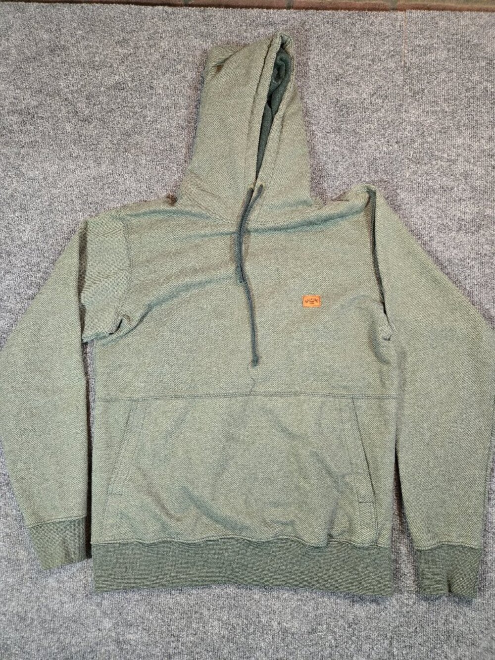 Billabong Hoodie Mens Size M Green Pullover Sweatshirt knit